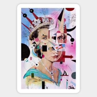 Her Majesty deconstructed Sticker